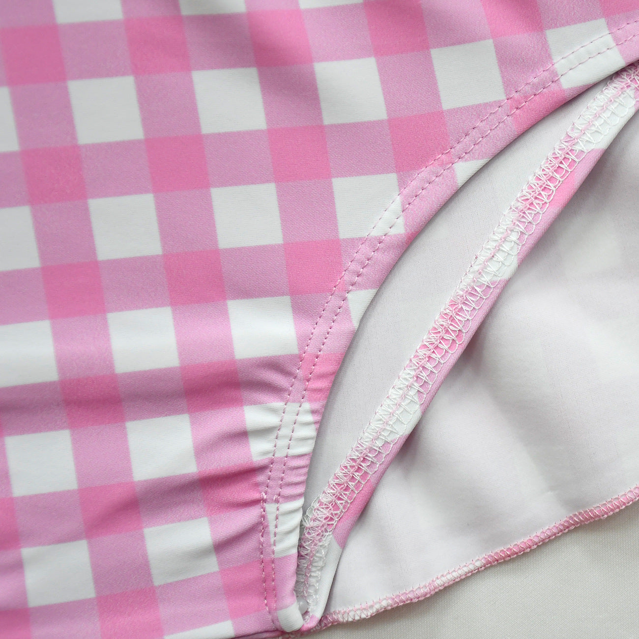 2023 Barbie Movie Margot Robbie Barbie Plaid Kids Swimsuit Outfits Cosplay Costume