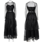 Lisa Frankenstein Misty Cosplay Costume Women Black Dress Party Carnival - Azufun