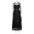 Lisa Frankenstein Misty Cosplay Costume Women Black Dress Party Carnival - Azufun