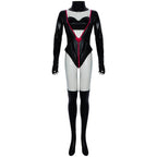 Hazbin Hotel An gel Dust Poison Cosplay Costume Black Leather Jumpsuit Party Carnival - Azufun