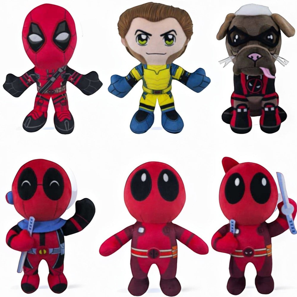 Deadpool Wolverine plush toy doll
