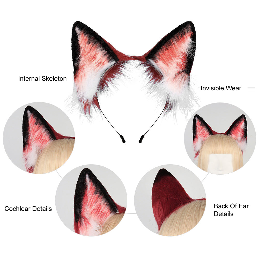 Crazy Zootopia Nick Fox Ear Headband Fox Tail Accessories
