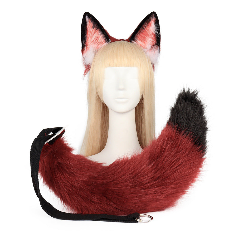Crazy Zootopia Nick Fox Ear Headband Fox Tail Accessories
