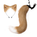 Halloween cos simulation fox plush tail costume accessories cat ear headband