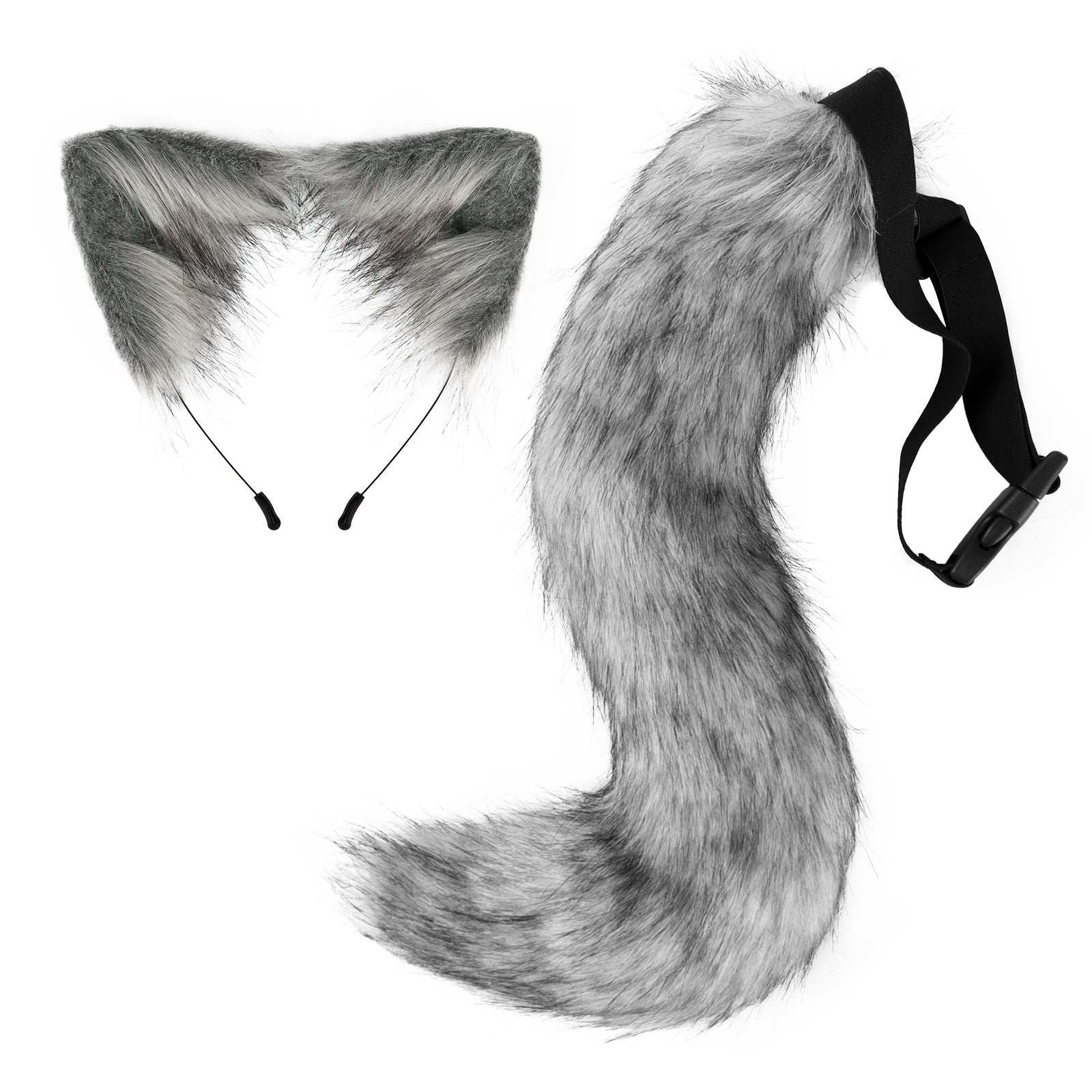 Halloween cos simulation fox plush tail costume accessories cat ear headband