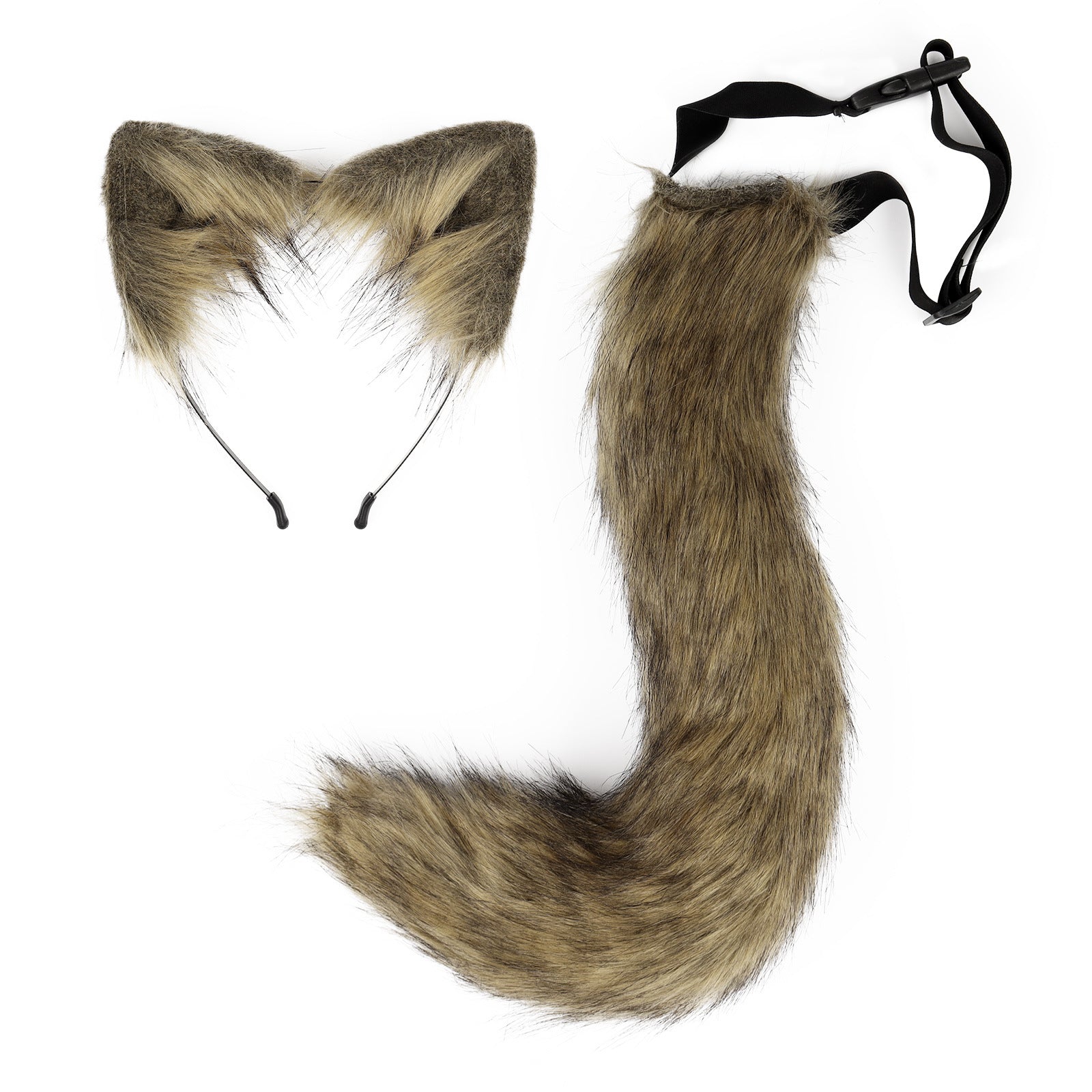 Halloween cos simulation fox plush tail costume accessories cat ear headband