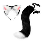 Halloween cos simulation fox plush tail costume accessories cat ear headband