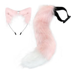 Halloween cos simulation fox plush tail costume accessories cat ear headband