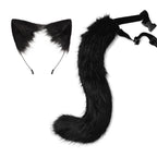 Halloween cos simulation fox plush tail costume accessories cat ear headband