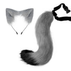 Halloween cos simulation fox plush tail costume accessories cat ear headband