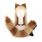 Crazy Zootopia Nick Fox Collar Headband Fox Tail Accessories
