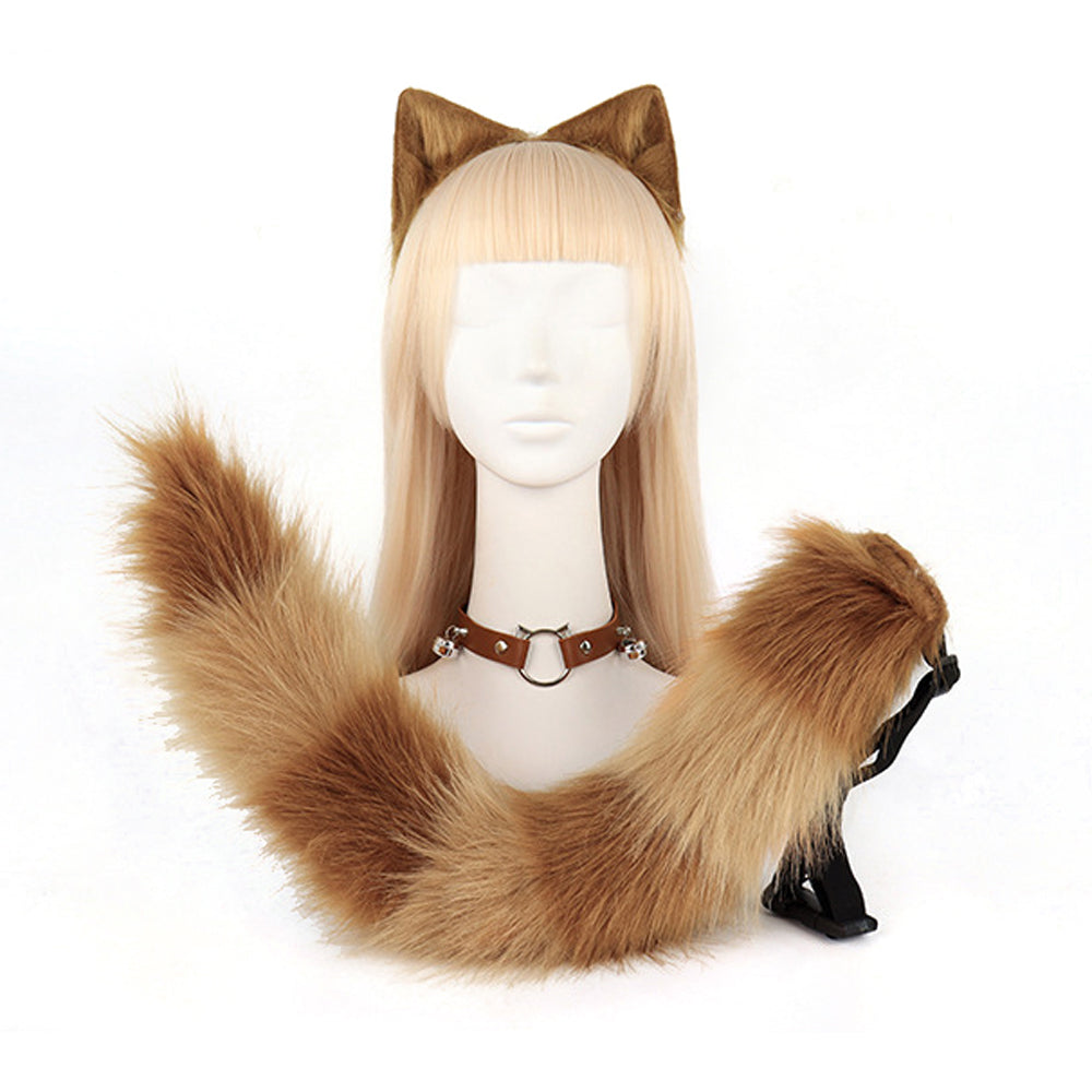 Crazy Zootopia Nick Fox Collar Headband Fox Tail Accessories