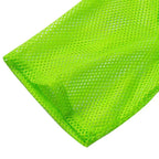 1980s Top Fishnet Women T-shirt Suspenders 80s Costumes Cosplay Party Carnival - Azufun