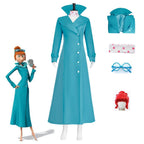 Despicable Me Lucy Cosplay Costume Dress Outfits Carnival Suit - Azufun