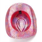 Western cowboy hat men's retro sequined Party dance - Azufun