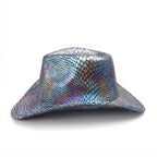 Western cowboy hat men's retro sequined Party dance - Azufun