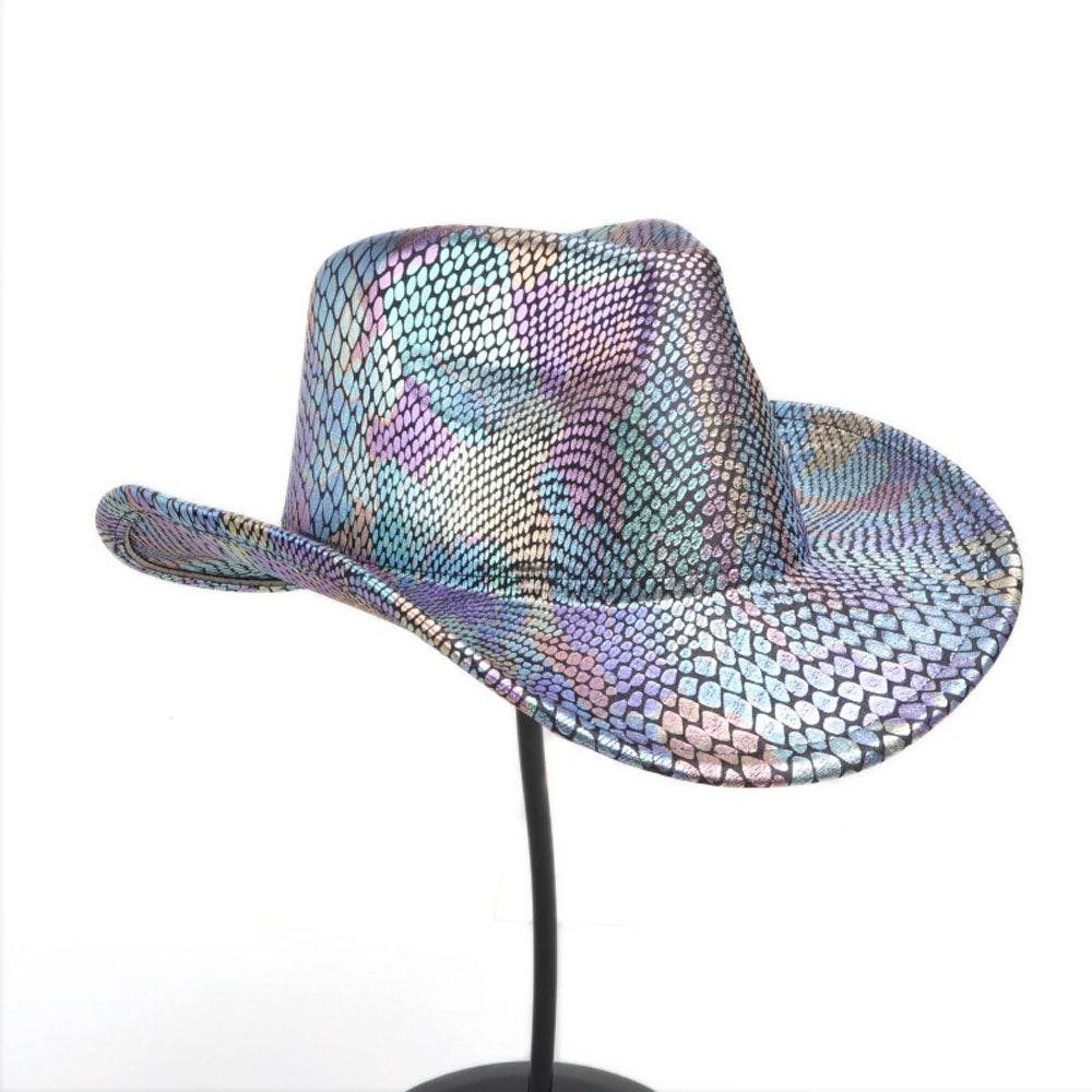 Western cowboy hat men's retro sequined Party dance - Azufun