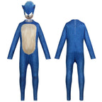 Sonic the Hedgehog Cosplay Costume Jumpsuit Kids Party Carnival - Azufun