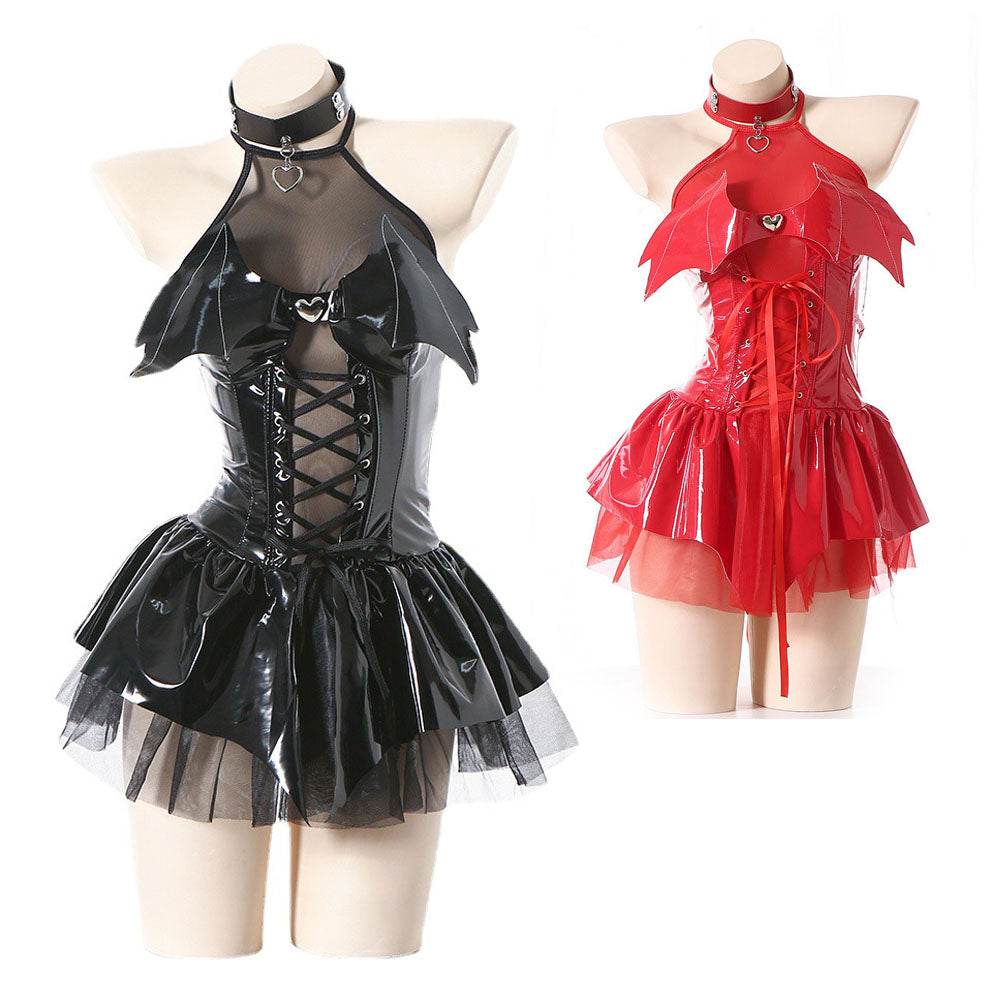 Witch Cosplay Costume Female Little Devil Perspective Skirt - Azufun