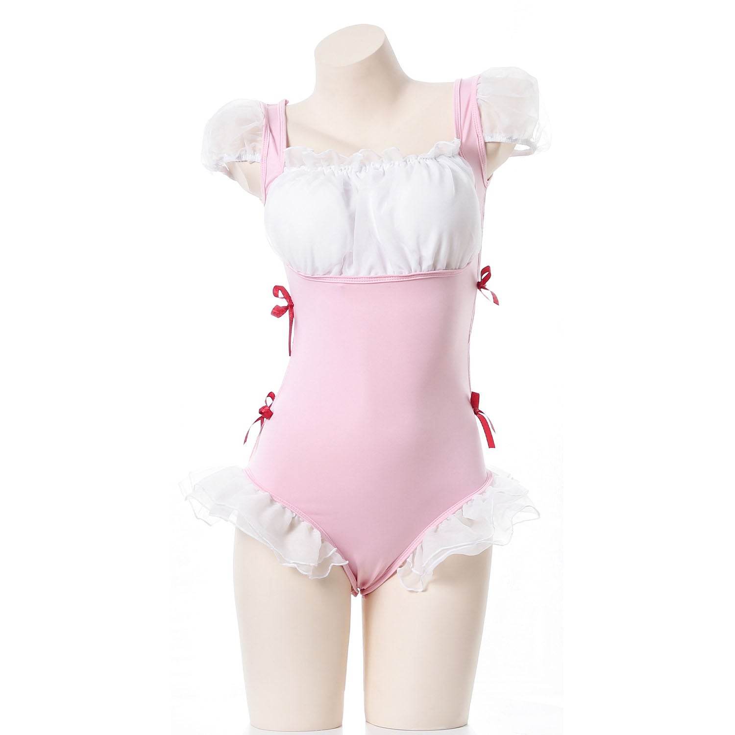 Lotus Leaf One-Piece Princess Maid Uniform Suit - Azufun