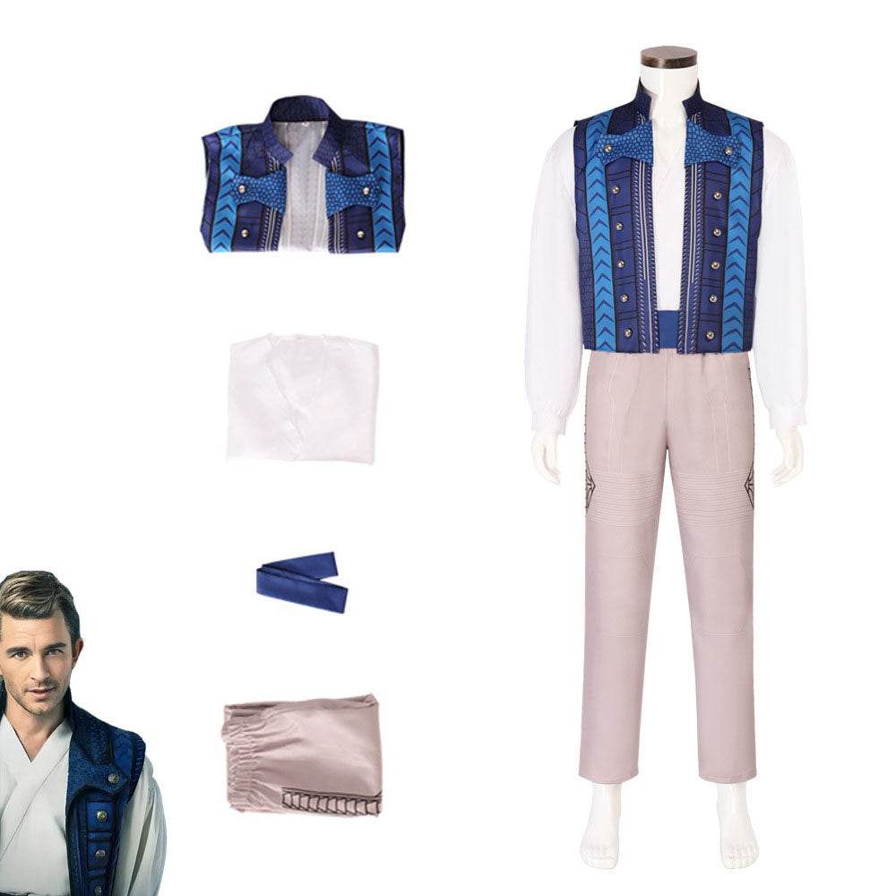 Wicked Fiyero Prince Outfit Carnival Halloween Cosplay Costume Set - Azufun