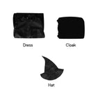 Wicked Elphaba Outfit Carnival Halloween Cosplay Costume Set - Azufun