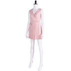 Wicked Glinda Pink Women Short Dress Outfit Carnival Cosplay Costume - Azufun