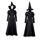 Wicked Elphaba Women Dress Outfit Carnival Cosplay Costume Set - Azufun