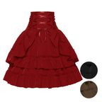 Medieval Retro Style Palace Women's Waist Dance Skirt Dress - Azufun