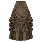 Medieval Retro Style Women's Waist Dance Skirt Dress - Azufun