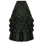 Medieval Retro Style Women's Waist Dance Skirt Dress - Azufun