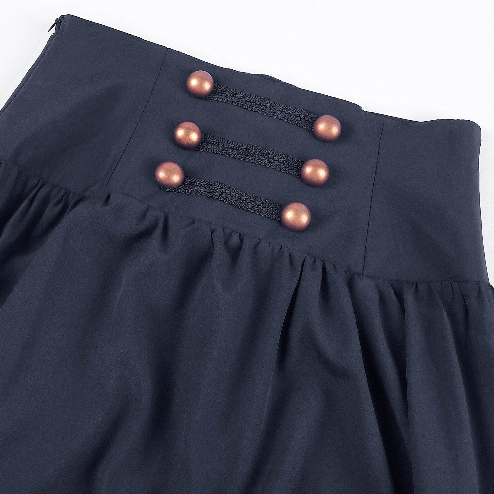 Medieval Women's Retro Style Waist Dance Skirt Dress - Azufun