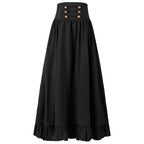 Medieval Women's Retro Style Waist Dance Skirt Dress - Azufun