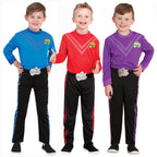 Kids The Wiggles Cosplay Boys Dance Costume Simon Anthony Lachy Outfit - Azufun