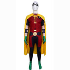 DC Teen Titans Robin Cosplay Costume Halloween For Adult Full Set With Cape - Azufun