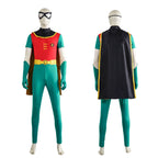 Teen Titans Robin Costume Super Hero Halloween For Adult Full Set With Cape - Azufun