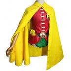 DC Teen Titans Robin Cosplay Anime Costume Halloween For Adult Full Set With Cape - Azufun