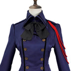 Medieval cos Renaissance gothic dress Retro bow ruffled punk cosplay skirt - Azufun