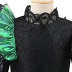 Wicked Black lace dress Halloween holiday party dress - Azufun