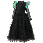 Wicked Black lace dress Halloween holiday party dress - Azufun