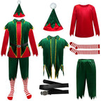 Green Christmas Party dress Costume adult couple stage costume - Azufun