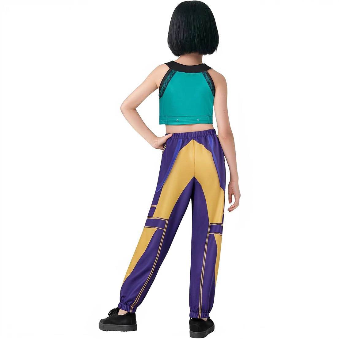 Movie KPop Demon Hunters Rumi Mira Zoey Cosplay Costume Dress Kids Girl Halloween - Azufun