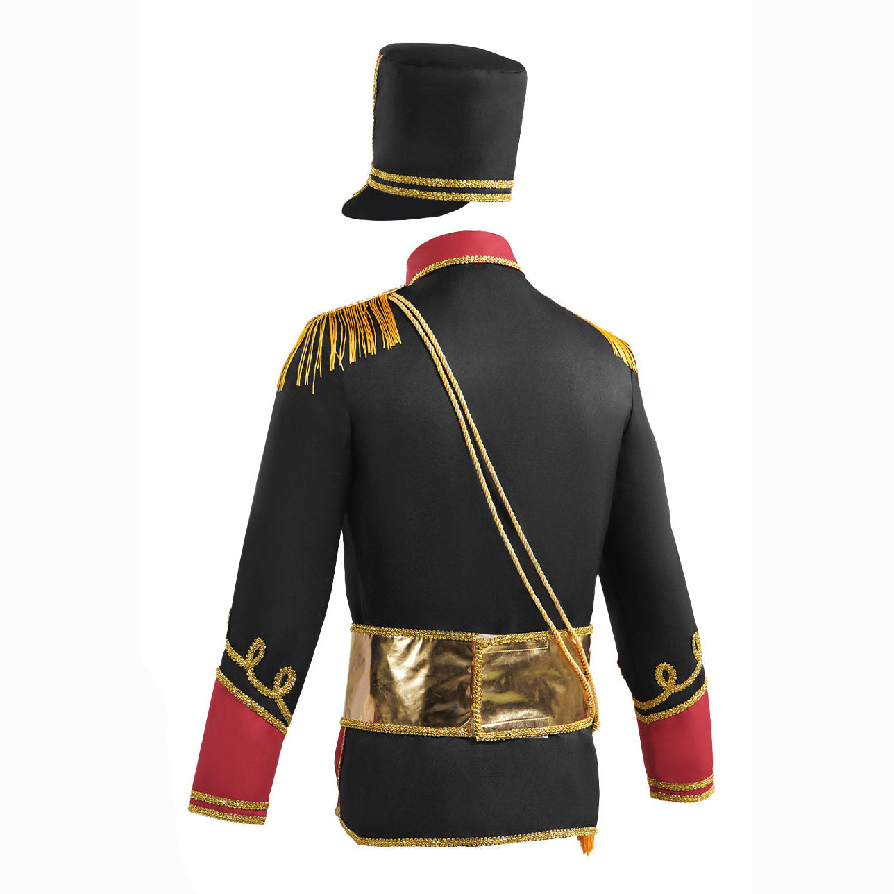 British Hussar Tunic Royal Prince Tailcoat Drummer Parade Costume Jacket Men Halloween - Azufun