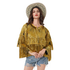 Fever Tassel Tinsel Festival Jacket Halloween Costume for women - Azufun