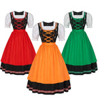 German Oktoberfest Bavarian Nation Costume Overalls Set Halloween Carnival Outfit - Azufun