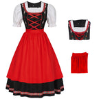 German Oktoberfest Bavarian Nation Costume Overalls Set Halloween Carnival Outfit - Azufun