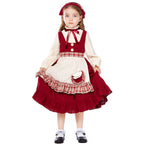 Kids The Little Match Girl Maid Oktoberfest Costume Dress Halloween - Azufun