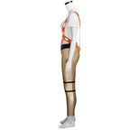 The Fifth Element Leeloo Cosplay Costume Skinny Bodysuit Pants Short T-Shirt - Azufun