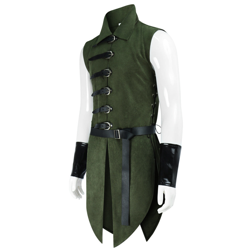 The Hobbit Elf King Vest Halloween Renaissance Cosplay Costume - Azufun