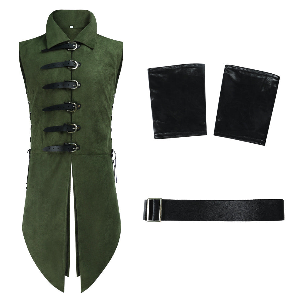 The Hobbit Elf King Vest Halloween Renaissance Cosplay Costume - Azufun